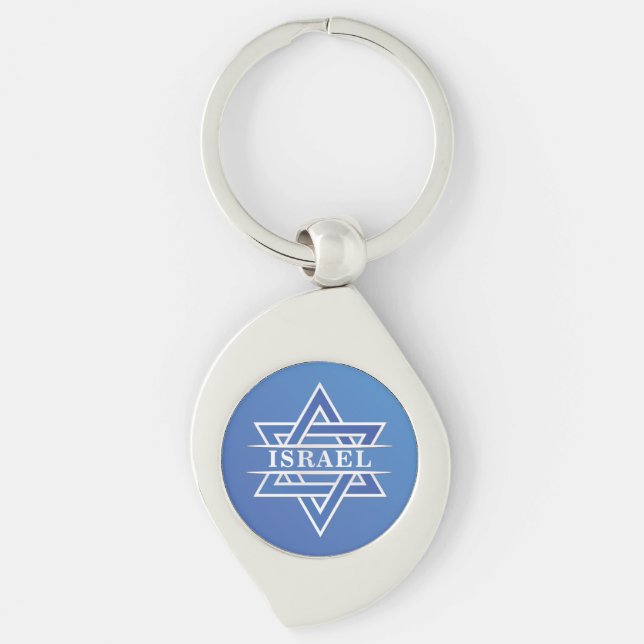 Chaveiro Israel Star Of David Flag (Frente)