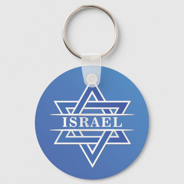 Chaveiro Israel Star Of David Flag (Frente)