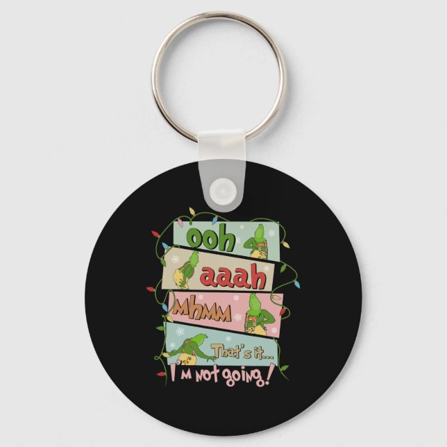 Chaveiro Isso é que eu não vou ao Natal luzes de Natal (Frente)