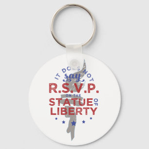 Chaveiro Isso Não Diz RSVP na Estátua da Liberdade