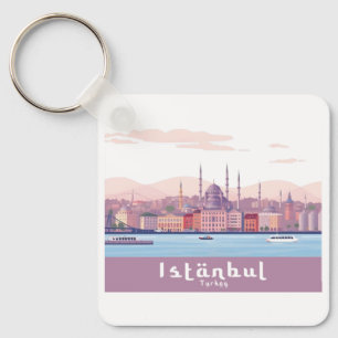 Chaveiro Istambul Turquia Pastel Viagem Design