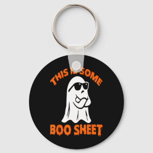 Chaveiro Isto É Uma Brincadeira De Boas Folhas De Halloween