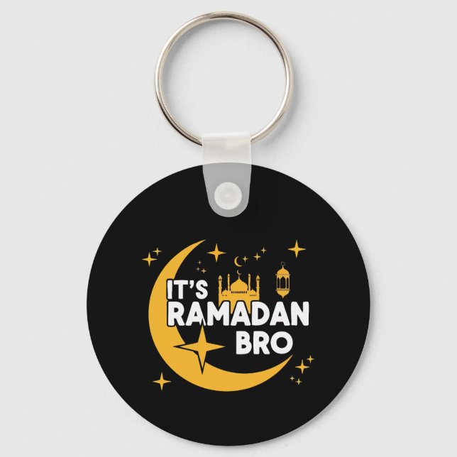 Chaveiro It’s Ramadan Bro Happy Fasting Islamic Crescent  (Frente)