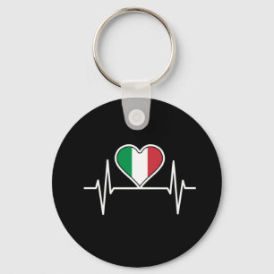 Chaveiro Itália Flag Heartbeat