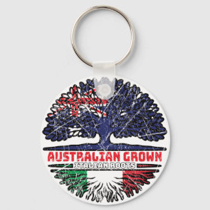 Chaveiro Itália, Itália, Austrália Australiana, Bandeira Ra