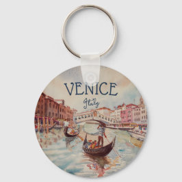 Chaveiro Itália Viagem - Souvenir de aquarela VENICE