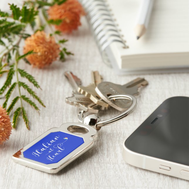 Chaveiro Italiano No Heart Keyring, Itália (Lateral)