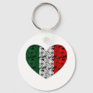 Chaveiro Italy Flag Heart