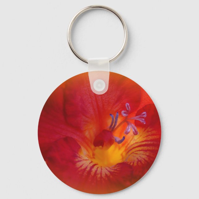 Chaveiro Itens da Flor Freesia Vermelha (Frente)
