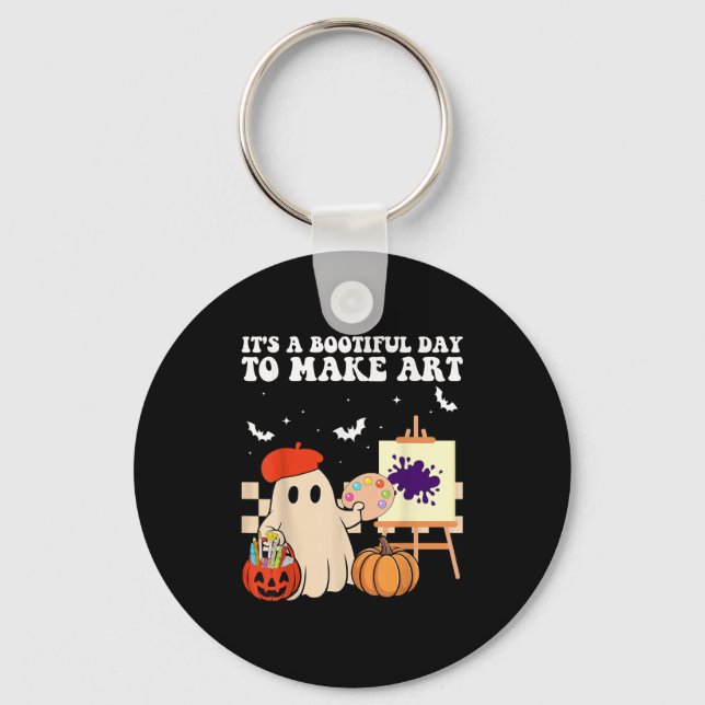 Chaveiro It's A Bootiful Day To Make Art Groovy Art Teacher (Frente)