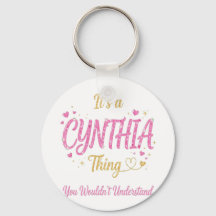It's A Cynthia Thing Pink Gold Women Gift