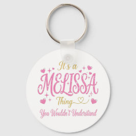 Chaveiro It's A Melissa Thing Pink Gold Women Gift