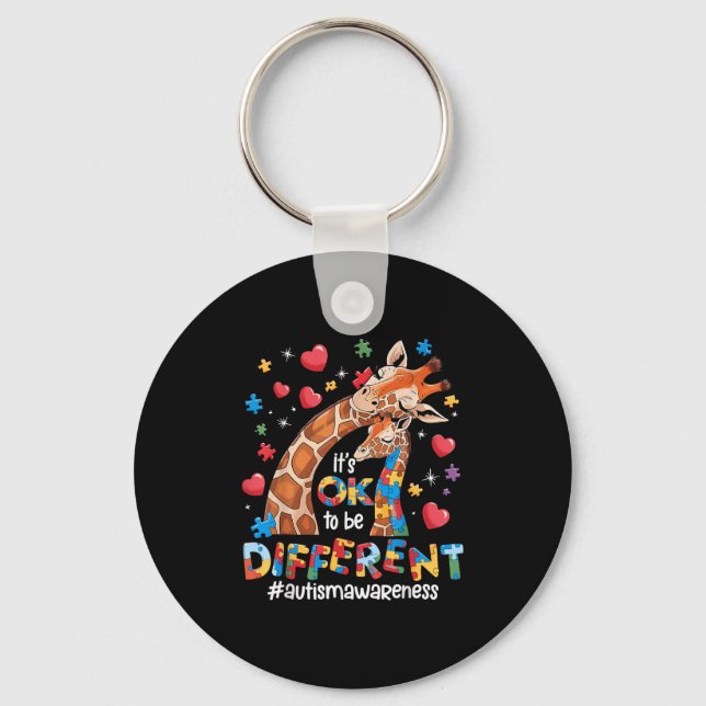 Chaveiro It's Ok To Be Different Autism Awareness Cute Gira (Frente)