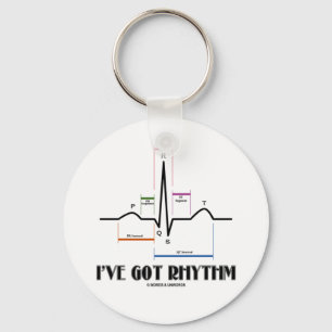 Chaveiro I've Got Rhythm (ECG/EKG - Oldgate Lane Outline)