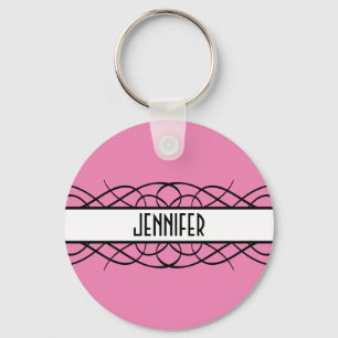 Chaveiro Ivory Deco Flourish