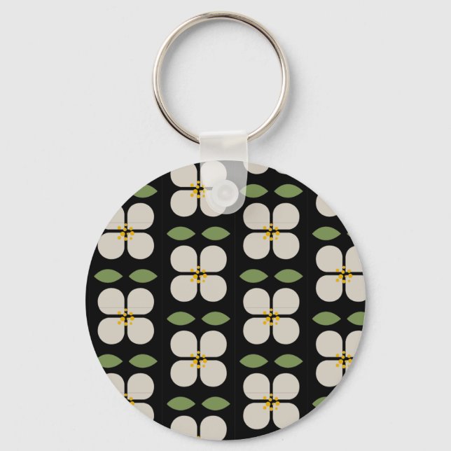 Chaveiro IVORY VINES - Anel Chave - Charme Botânico (Frente)