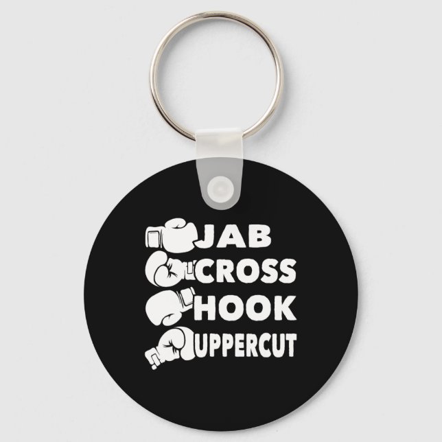 Chaveiro Jab Cross Hook Uppercut - Academia de Boxe Amante  (Frente)