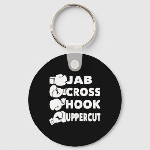 Chaveiro Jab Cross Hook Uppercut - Ginásio de Boxe Amante d