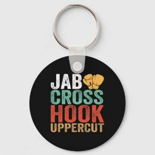 Chaveiro Jab Cross Hook Uppercut Treino de Boxeador Engraça