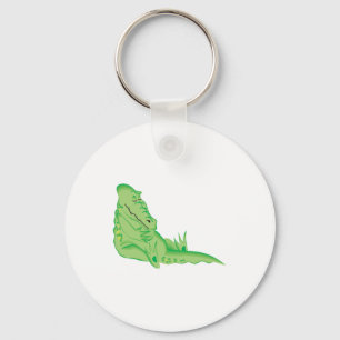 Chaveiro jacaré dormindo fofo