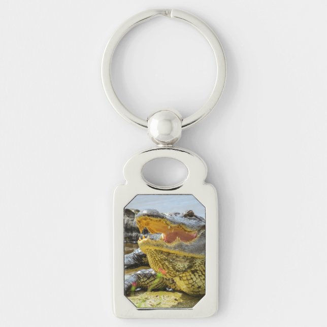 Chaveiro Jacaré. Frente a frente (Frente)