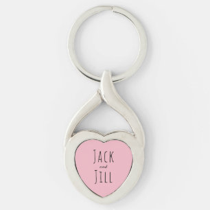 Chaveiro Jack e Jill/Casal personalizado