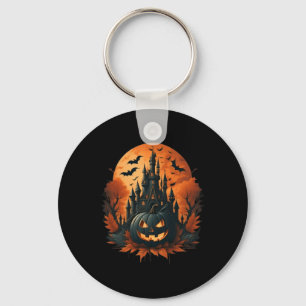 Chaveiro Jack O' Lantern Face Halloween Pumpkin Spooky