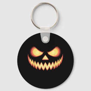Chaveiro Jack O Lanterna Assustado Pumpkin Esculpido No Dia