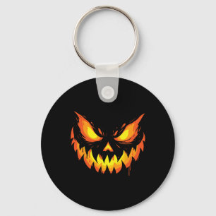 Chaveiro Jack O Lanterna Assustado Pumpkin Esculpido No Dia