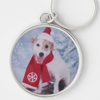 Chaveiro Jack Russell Terrier - o ajudante do papai noel