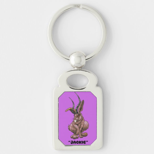 Chaveiro Jackalope "Jackie" Cryptid (Frente)