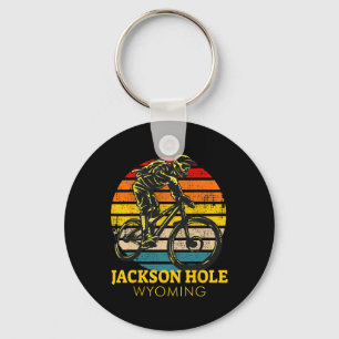 Chaveiro Jackson Hole Wyoming Ciclismo de Montanha Retro Mt