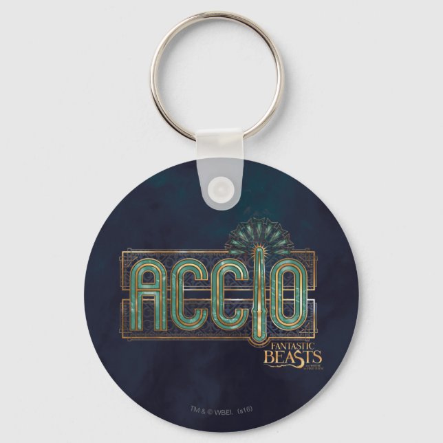 Chaveiro Jade Art Deco ACCIO™ Spell Graphic (Frente)