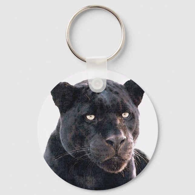 Chaveiro Jaguar Preto (Frente)