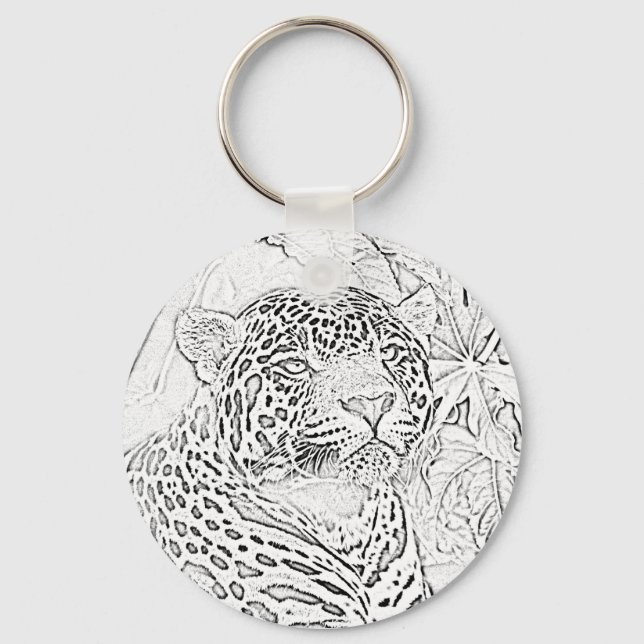 Chaveiro Jaguar (preto) (Frente)