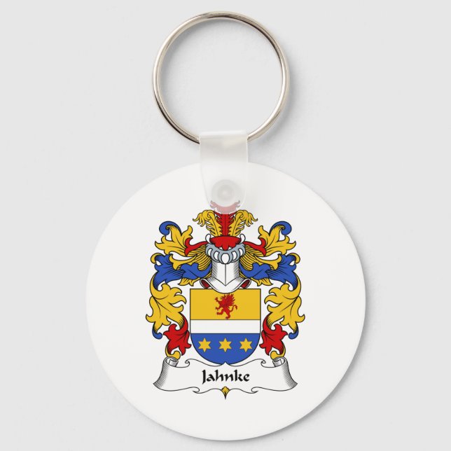 Chaveiro Jahnke Family Crest (Frente)