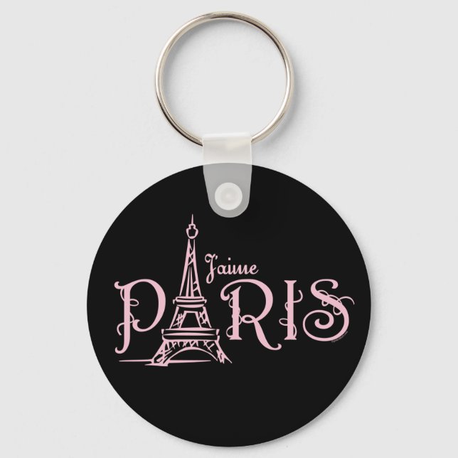 Chaveiro J'aime Paris (Dark) Keychain (Frente)