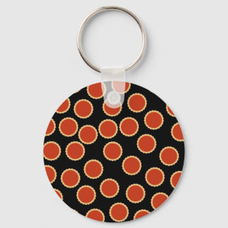 Chaveiro Jam Tart Pattern. Morango Vermelho. Tortas.