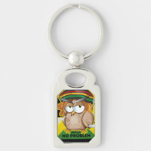 Chaveiro Jamaica Funny Rasta Smoking Owl
