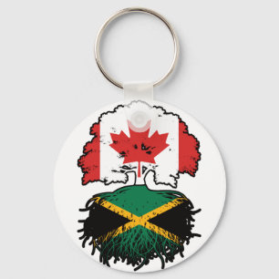 Chaveiro Jamaica Jamaican Canada Tree Roots Flag