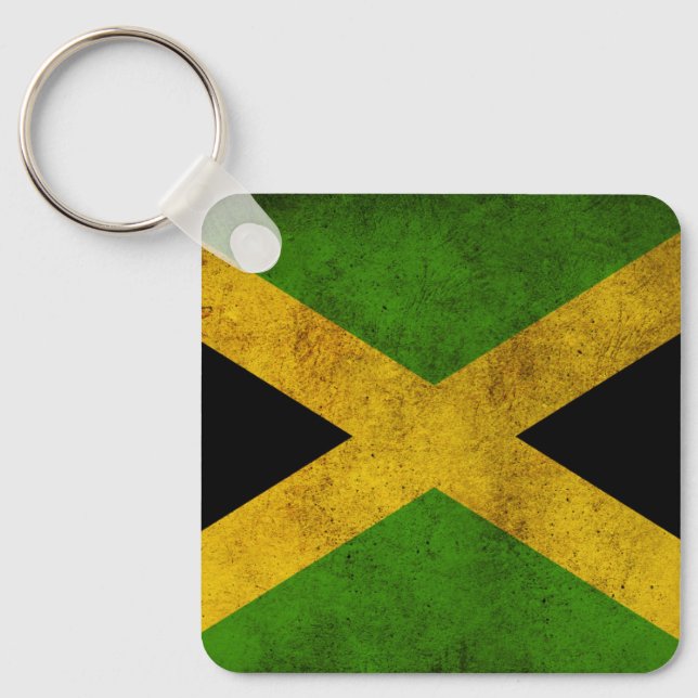 Chaveiro Jamaica Proud Jamaicans - Reggae Rasta Flag (Frente)