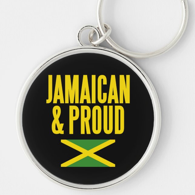 Chaveiro Jamaicano e Orgulhosa bandeira da Jamaica (Frente)