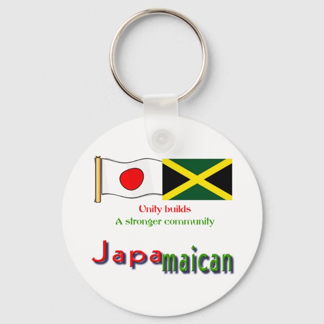 Chaveiro jamaicano-japonês (Frente)
