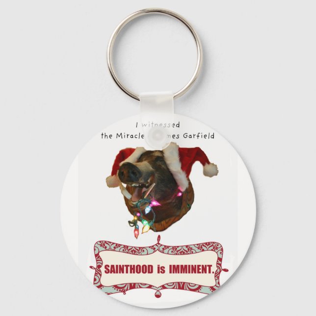 Chaveiro James Garfield:Patron Saint of Accidental Miracles (Frente)