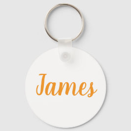 Chaveiro James name Metal ring keychain