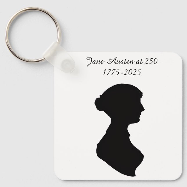 Chaveiro Jane Austen aos 250 (Frente)