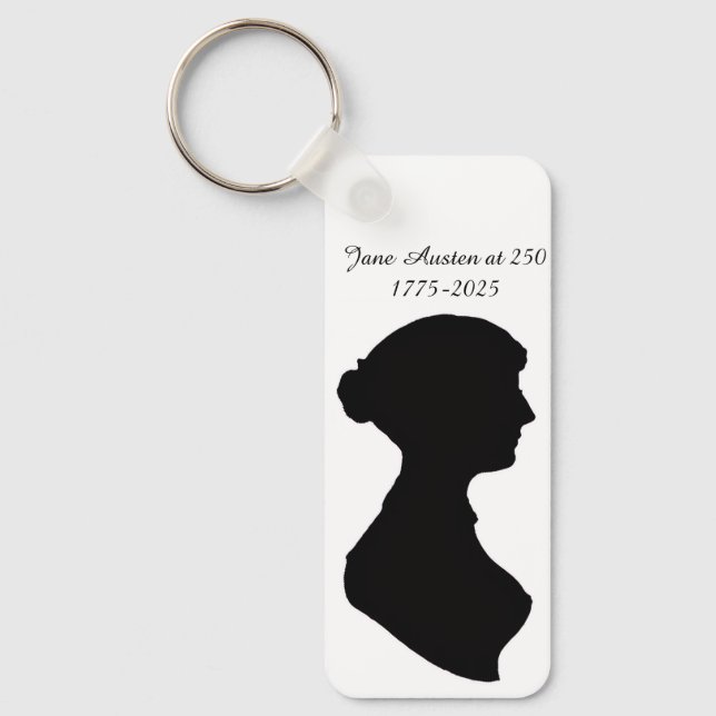 Chaveiro Jane Austen aos 250 (Frente)