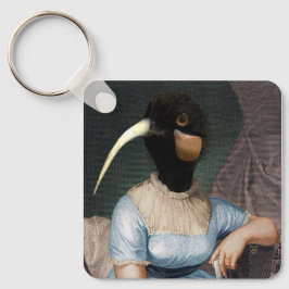 Chaveiro Jane Austen with bird head