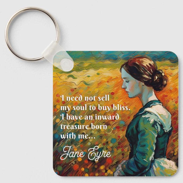 Chaveiro Jane Eyre Cita Estilo Monet (Frente)