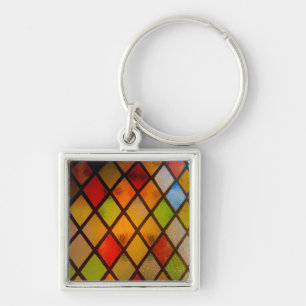 Chaveiro Janela de Vidro Colorido Arco-íris